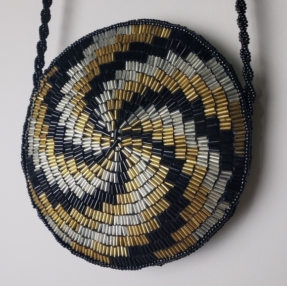 Vintage Glass Bead Purse - Picture 2 of 11